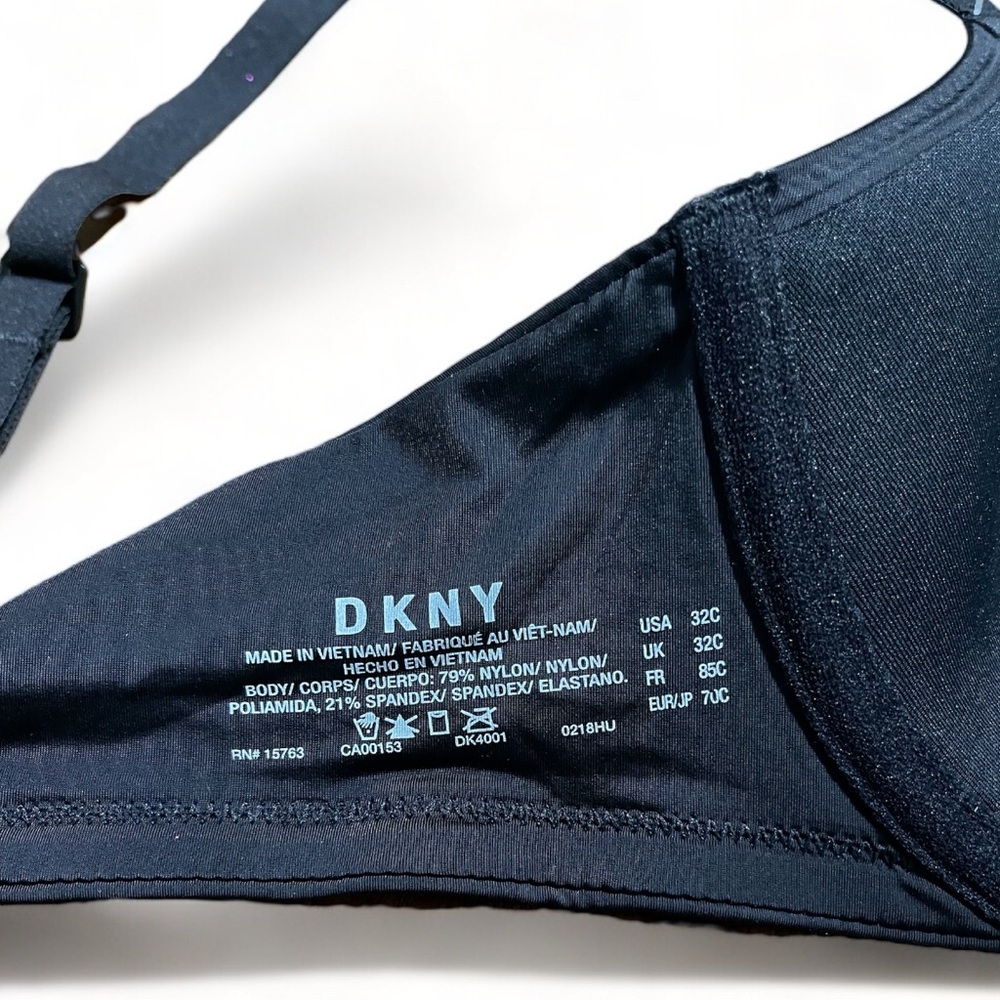 DKNY Womens Underwire Sexy T-Shirt Bra Black 32C - Picture 7 of 7